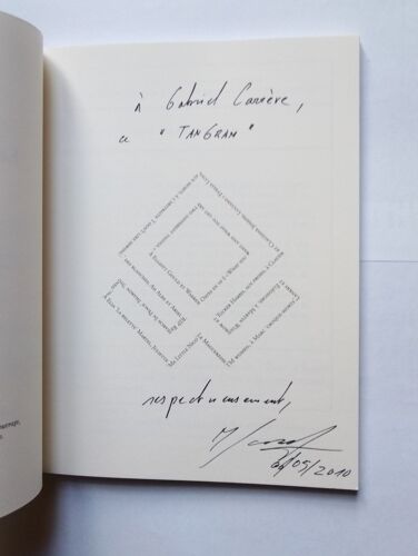 Manuel Joseph La Tête Au Carré S.P. Avec Envoi Autographe Signé 2010 P.O.L.