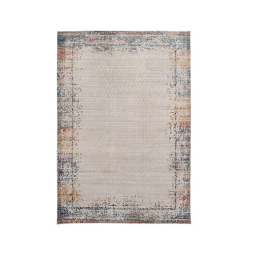 Vercai Rugs Collection Artisan - Tapis À Poils Longs - Carpet Doux Pour Le Salon - Polyester - Crème / Gris - 160x230 Cm