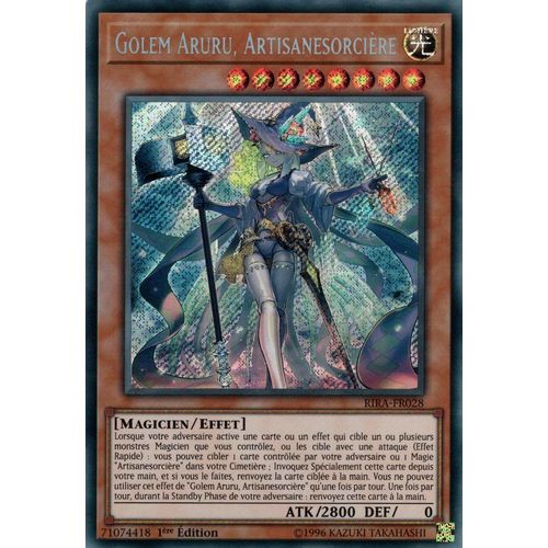 Yu-Gi-Oh! - Rira-Fr028 - Golem Aruru, Artisanesorcière - Secret Rare