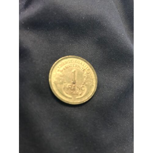 Pièce Monnaie Française 1 Franc Morlon - 1940