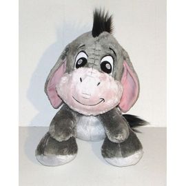 Doudou Bourriquet Disney Peluche Ane Gris Assis 27 Cm