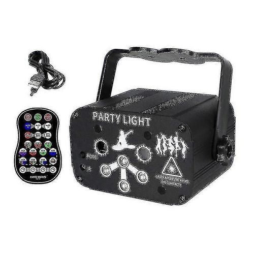 Stage Party Lights Musique Spectacle Noël Dj Projecteur Intérieur Rgb Décoration Lumière Led Télécommande Scène Éclairage Son Activé Party House Noël-B-1