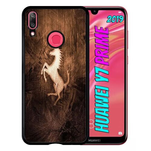 Coque Pour Huawei Y7 Prime 2019 - Cheval - Noir