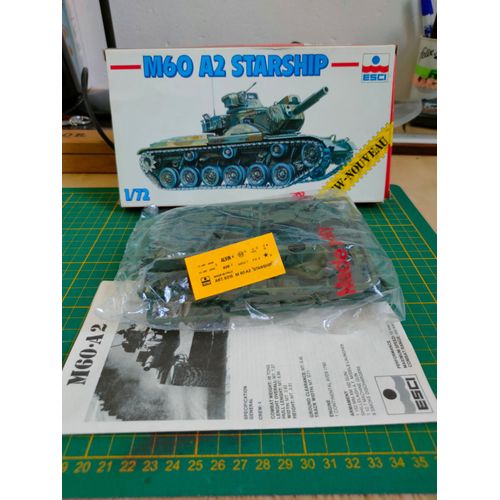 Maquette Char Esci 1/72 : M60 A2 Starship ( Rare )-Esci