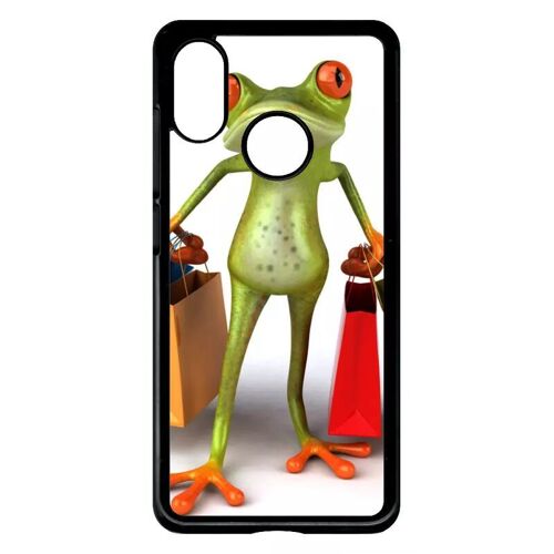 Coque Pour Xiaomi Mi-8 Explorer - Grenouille Shopping - Noir