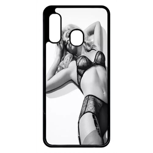 Coque Pour Galaxy A20e - Femme Sexy Noir Et Blanc - Noir