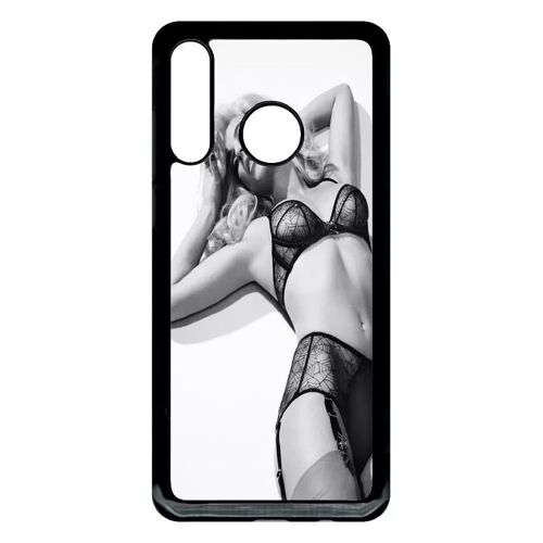 Coque Pour Huawei P30 Lite - Femme Sexy Noir Et Blanc - Noir