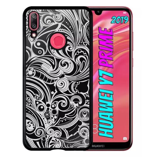 Coque Pour Huawei Y7 Prime 2019 - Baroque - Noir