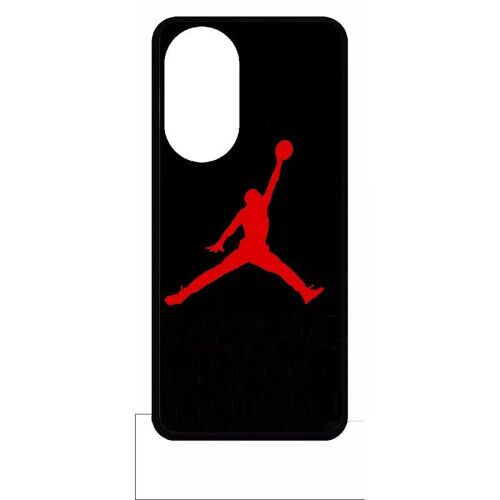 Coque Pour Honor X7 - Jordan 23 Logo Rouge - Silicone - Noir