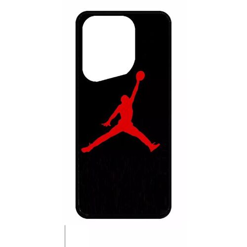 Coque Pour Oppo Find X5 Pro - Jordan 23 Logo Rouge - Silicone - Noir