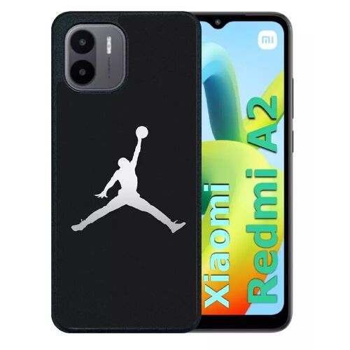 Coque Pour Redmi A2 - Michael Jordan Logo Gris - Silicone - Noir
