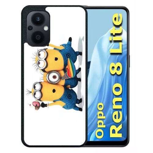Coque Pour Oppo Reno8 Lite - Les Minions Font La Fête - Silicone - Noir