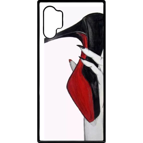 Coque Pour Galaxy Note 10+ - Escarpins Rouge Et Noir - Noir