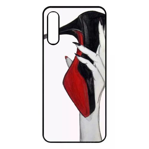 Coque Pour Galaxy A50 - Escarpins Rouge Et Noir - Noir