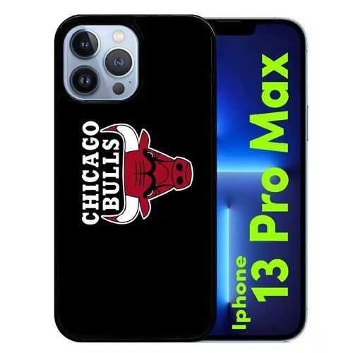 Coque Pour Iphone 13 Pro Max - Chicago Bulls Nba - Silicone - Noir