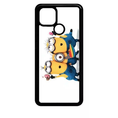 Coque Pour Oppo A15 - Les Minions Font La Fête - Noir