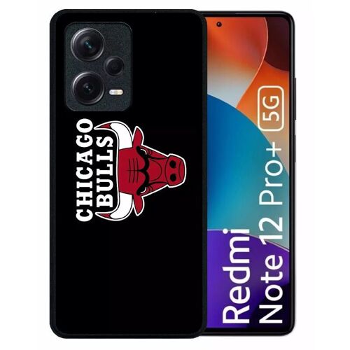 Coque Pour Redmi Note 12 Pro+ - Chicago Bulls Nba - Silicone - Noir