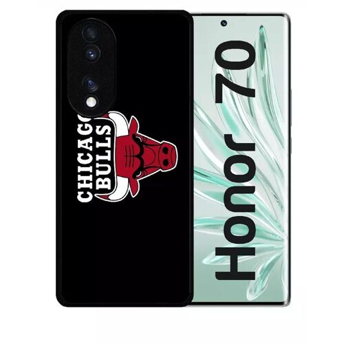 Coque Pour Honor 70 - Chicago Bulls Nba - Silicone - Noir