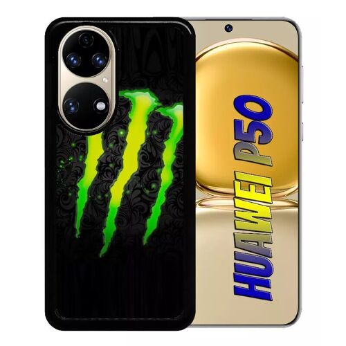 Coque Pour Huawei P50 - Monster Griffe - Silicone - Noir