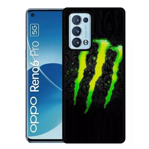 Coque Pour Oppo Reno6 Pro 5g - Monster Griffe - Silicone - Noir