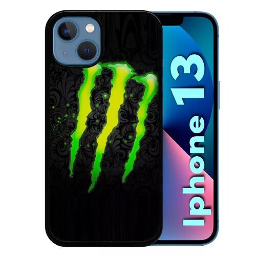 Coque Pour Iphone 13 - Monster Griffe - Silicone - Noir