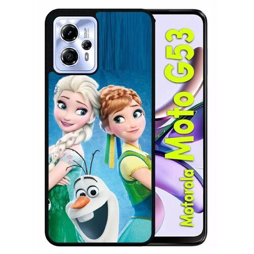Coque Pour Motorola Moto G53 - La Reine Des Neiges - Silicone - Noir