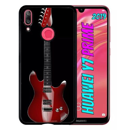 Coque Pour Huawei Y7 Prime 2019 - Guitare Red - Noir