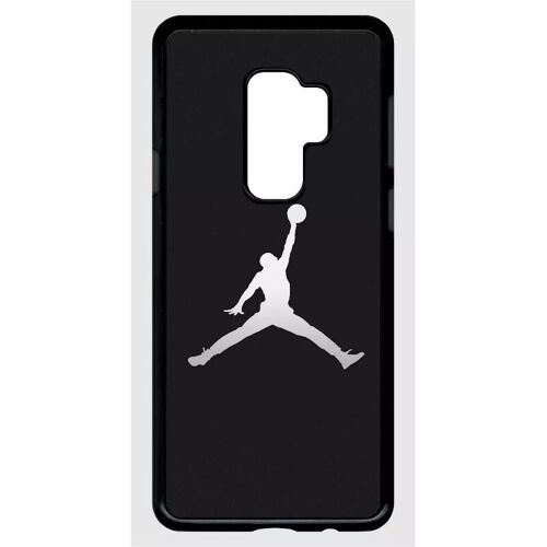 Coque Pour Galaxy S9+ - Michael Jordan Logo Gris - Noir