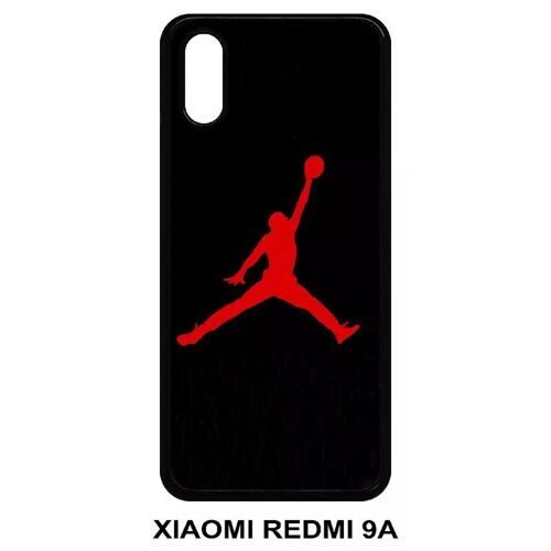Coque Pour Xiaomi Redmi 9/9a - Jordan 23 Logo Rouge - Noir