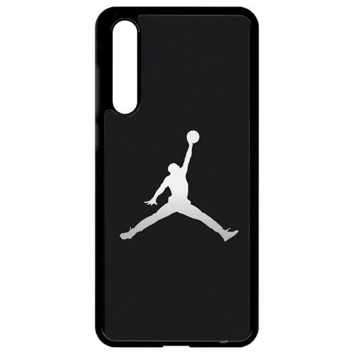 Coque Pour Huawei P20 Pro - Michael Jordan Logo Gris - Noir