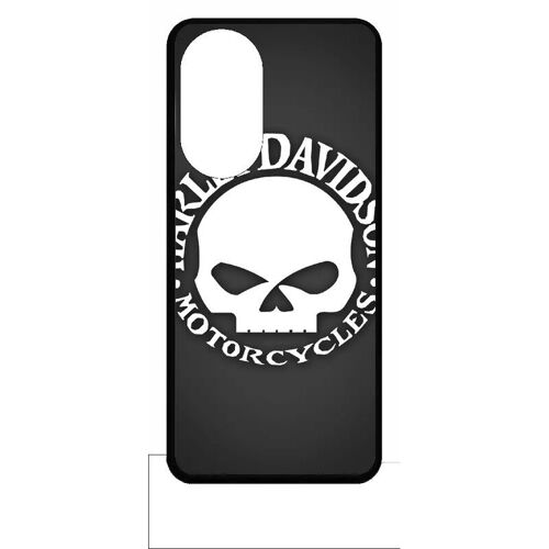 Coque Pour Honor X7 - Harley Davidson Motors Tete - Silicone - Noir