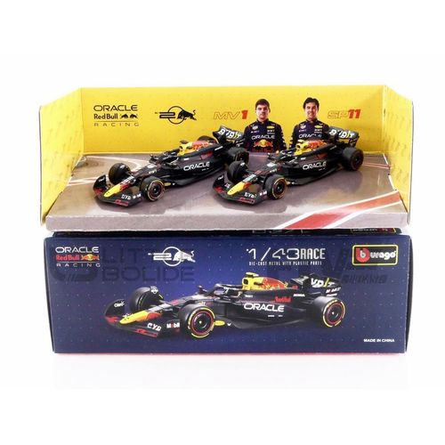 Bburago 1/43 - Red Bull Pack 2 Car Set Rb20 - 2024 (M. Verstappen - S. Perez) 18-38173-Bburago
