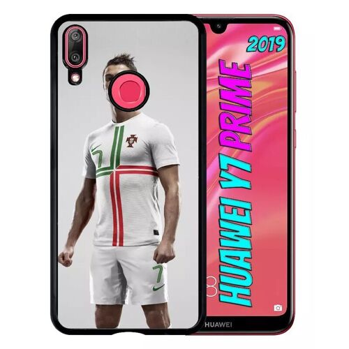 Coque Pour Huawei Y7 Prime 2019 - Christiano Ronaldo Selecao Portugal - Noir