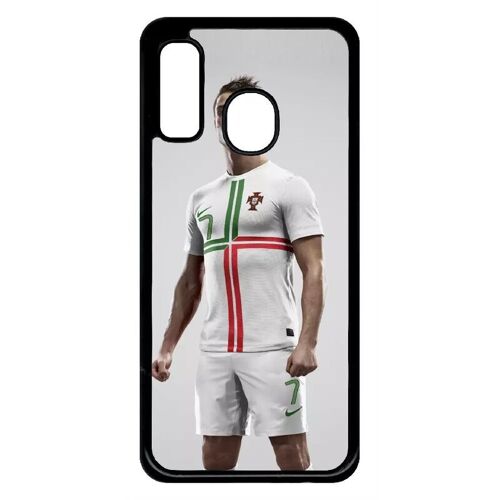 Coque Pour Galaxy A40 - Christiano Ronaldo Selecao Portugal - Noir