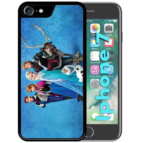 Coque Pour Iphone 7 - Frozen Reine Des Neiges - Noir