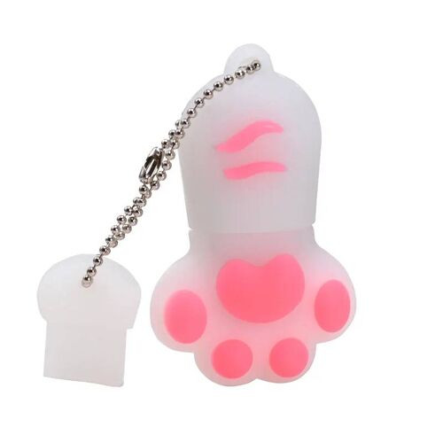 Cat Paw USB Flash Drives 64 Go Coloré Pen Drive 32 Go Gratuit Porte-clés Memory Stick 16 Go Marron Pendrive Rouge U Disque Bleu 8 Go 64 Go White