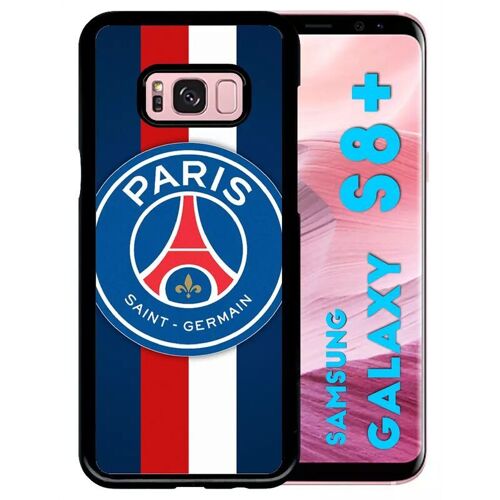 Coque Pour Galaxy S8+ - Psg Paris Saint Germain Bleu Blanc Rouge - Noir