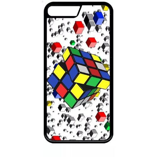 Coque Pour Iphone Se 2020 - Rubik's Cube 3d - Noir