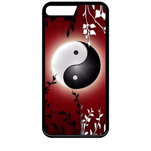 Coque Pour Iphone Se 2020 - Ying Yang Rouge - Noir