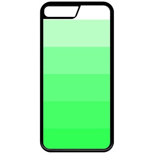 Coque Pour Iphone Se 2022 - Degrad Vert Fluo - Silicone - Noir