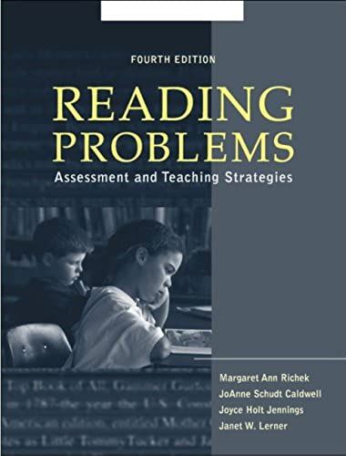 Reading Problems: Assessment And Teaching Strategies