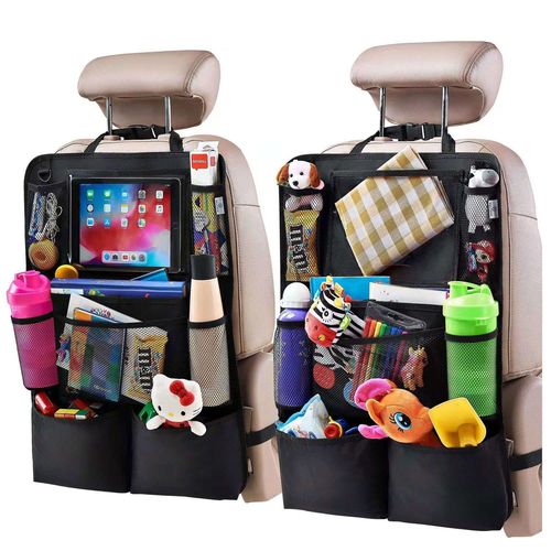 2x Organisateur De Dossier De Siège De Voiture Organisateur De Siège De Voiture Alogy Protecteur De Tablette Noir