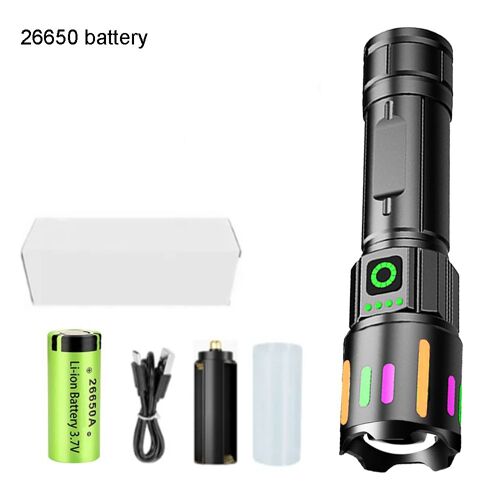 GT10 26650 battery Lampe de poche LED aste GT10, torche n'aime haute puissance, longue portée, DulLantren, camping, la plus injuste ""Nipseyteko""