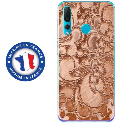 Coque Souple Pour Huawei P Smart (2019) Avec Impression Motifs Arabesque Bronze