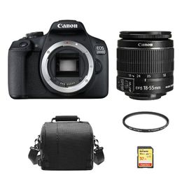 CANON EOS 2000D 24.1 Mpix Black KIT EF-S 18-55mm F3.5-5.6 IS II + SD 32Go + Sac + HOYA 58mm PRO 1D Protector