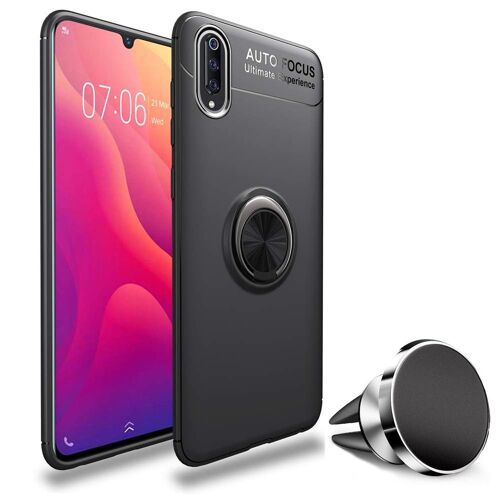 Pack Coque Magnétique Aimantée Housse Protection Huawei Y5 2019 Avec Support Stand Voiture Magnétique À Grille D'aération Universel Sans Fil - Accessoires Pochette Huawei Y5 2019