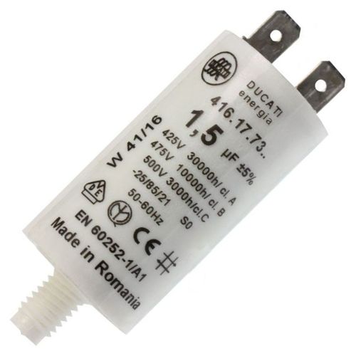 Condensateur de moteur Sèche-linge (57X0663 BOSCH SINGER VEDETTE SANGIORGIO THOMSON PRIVILEG FUTURA BLOMBERG BRANDT SMEG ELEKTRA-BREGENZ NOGAMATIC QUELLE FAGOR)