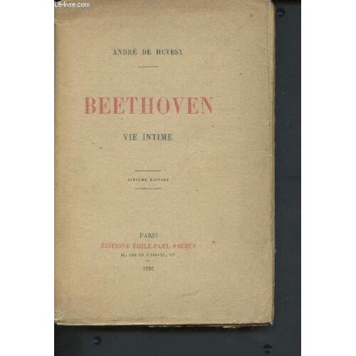 Beethoven, Vie Intime