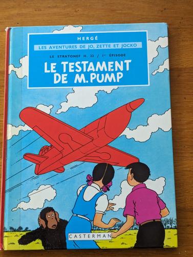 Hergé :Le Testament De M.Pump Janvier 1982
