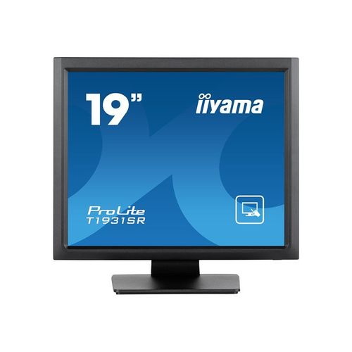 iiyama ProLite T1931SR-B1S - Écran LCD - 19" - écran tactile - 1280 x 1024 @ 75 Hz - IPS - 250 cd/m² - 1000:1 - 14 ms - HDMI, VGA, DisplayPort - haut-parleurs - noir, finition matte